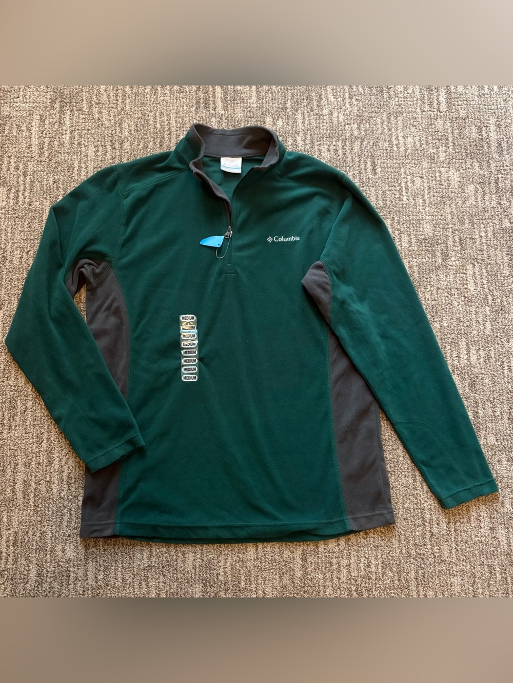 Columbia fleece pullover quarter zip shirt jacket men’s size Medium